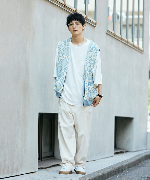 JOURNAL STANDARD relume(ジャーナルスタンダード レリューム)の「CALIFORNIA アソートパターンベスト(ベスト・メンズ・サックスブルー/ブラック/パープル/グリーン・MEDIUM/LARGE)」の6枚目の写真