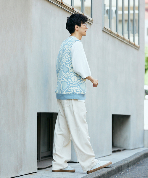 JOURNAL STANDARD relume(ジャーナルスタンダード レリューム)の「CALIFORNIA アソートパターンベスト(ベスト・メンズ・サックスブルー/ブラック/パープル/グリーン・MEDIUM/LARGE)」の18枚目の写真