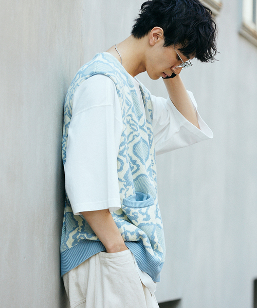 JOURNAL STANDARD relume(ジャーナルスタンダード レリューム)の「CALIFORNIA アソートパターンベスト(ベスト・メンズ・サックスブルー/ブラック/パープル/グリーン・MEDIUM/LARGE)」の21枚目の写真