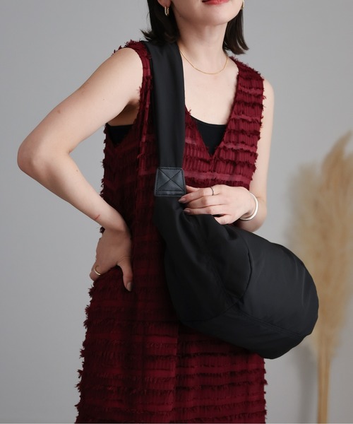 ap retro(アプレトロ)の「クロスボディバッグ/ショルダーバッグ/軽量素材(ショルダーバッグ・レディース・グリーン/ネイビー/アイボリー/カーキ/ブラック/チャコールグレー・FREE)」の20枚目の写真