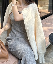 Louere | ボリュームスリーブニットカーディガン(カーディガン/ボレロ)