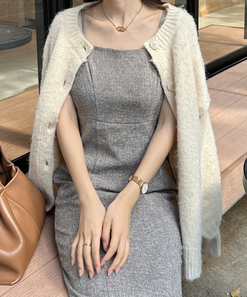 セール】ボリュームスリーブニットカーディガン（カーディガン/ボレロ