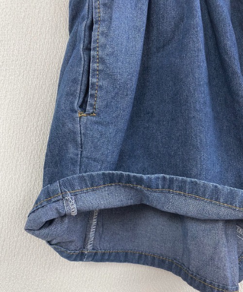 LADY LIKE（レディライク）の「デニムセットアップ2点セット（セットアップ・レディース・ブルー/ブラック・M）」の14枚目の写真