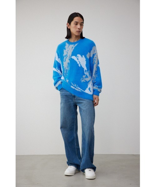 セール】総柄シャギーニット（ニット/セーター）｜AZUL BY MOUSSY