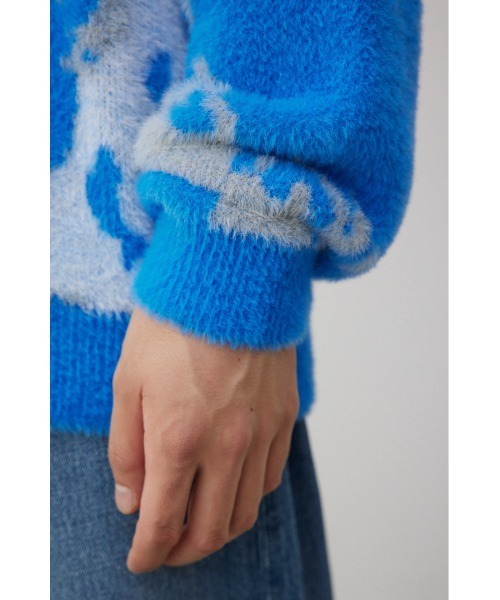 セール】総柄シャギーニット（ニット/セーター）｜AZUL BY MOUSSY