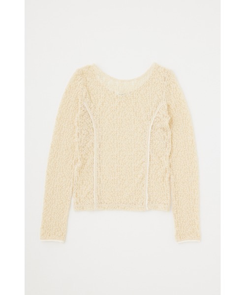 MOUSSY（マウジー）の「BACK OPEN LACE CUT トップス（Tシャツ/カットソー・レディース・ブラック/アイボリー/ライトカーキ・FREE）」の20枚目の写真