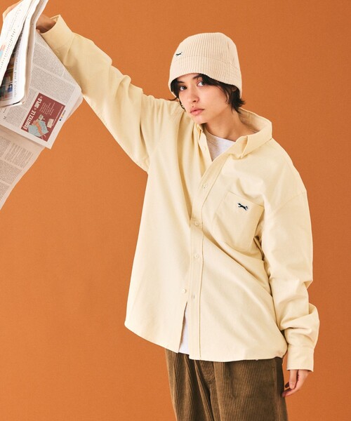 TOWNCRAFT（タウンクラフト）の「TOWN CRAFT/タウンクラフト TOWN CRAFT×FREAK'S STORE/タウンクラフト 別注 リラックスフィット ボタンダウンシャツ/ワンポイント（シャツ/ブラウス・メンズ・ネイビー/オフホワイト/イエロー/グレー/サックスブルー/ホワイト・LARGE/MEDIUM）」の6枚目の写真