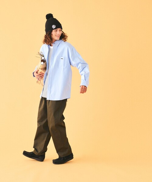 TOWNCRAFT（タウンクラフト）の「TOWN CRAFT/タウンクラフト TOWN CRAFT×FREAK'S STORE/タウンクラフト 別注 リラックスフィット ボタンダウンシャツ/ワンポイント（シャツ/ブラウス・メンズ・ネイビー/オフホワイト/イエロー/グレー/サックスブルー/ホワイト・LARGE/MEDIUM）」の9枚目の写真