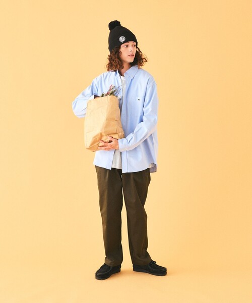 TOWNCRAFT（タウンクラフト）の「TOWN CRAFT/タウンクラフト TOWN CRAFT×FREAK'S STORE/タウンクラフト 別注 リラックスフィット ボタンダウンシャツ/ワンポイント（シャツ/ブラウス・メンズ・ネイビー/オフホワイト/イエロー/グレー/サックスブルー/ホワイト・LARGE/MEDIUM）」の11枚目の写真