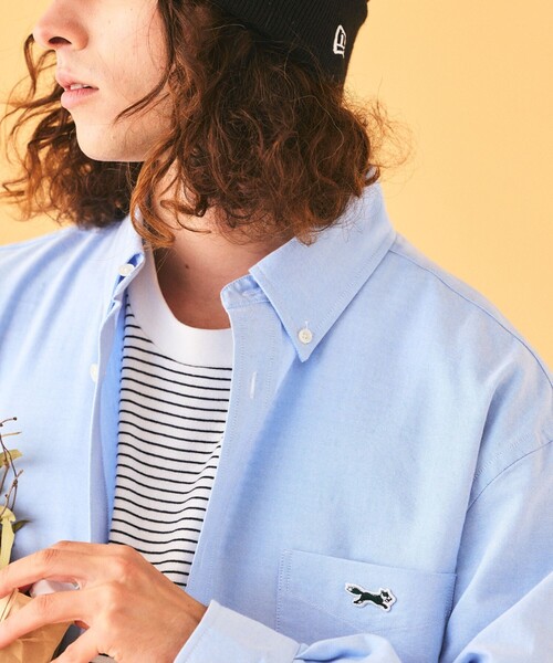 TOWNCRAFT（タウンクラフト）の「TOWN CRAFT/タウンクラフト TOWN CRAFT×FREAK'S STORE/タウンクラフト 別注 リラックスフィット ボタンダウンシャツ/ワンポイント（シャツ/ブラウス・メンズ・ネイビー/オフホワイト/イエロー/グレー/サックスブルー/ホワイト・LARGE/MEDIUM）」の14枚目の写真