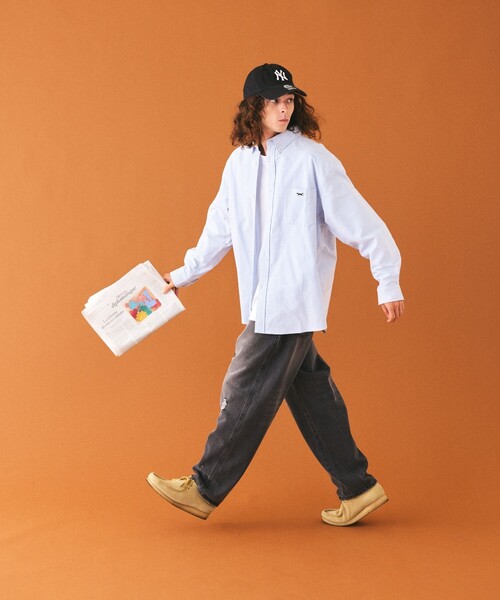 TOWNCRAFT（タウンクラフト）の「TOWN CRAFT/タウンクラフト TOWN CRAFT×FREAK'S STORE/タウンクラフト 別注 リラックスフィット ボタンダウンシャツ/ワンポイント（シャツ/ブラウス・メンズ・ネイビー/オフホワイト/イエロー/グレー/サックスブルー/ホワイト・LARGE/MEDIUM）」の20枚目の写真