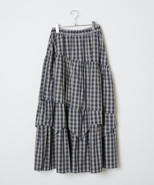 WEGO（ウィゴー）の「WEGO/フリルティアードロングスカート（スカート・レディース・グレー系その他2・FREE）」の18枚目の写真