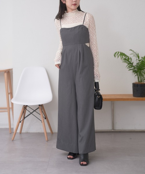 Chico（チコ）の「マルチウェイベアサロペット（サロペット/オーバーオール・レディース・グレー/ブラック/ライトグレー・FREE）」の7枚目の写真