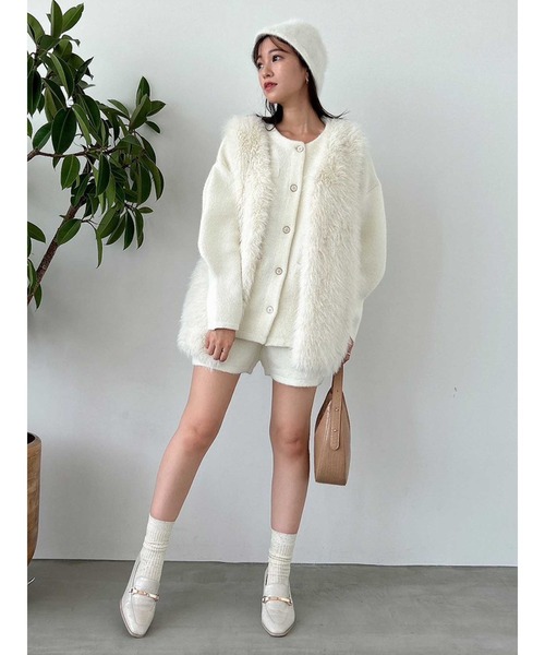 dazzlin（ダズリン）の「ファーバケットハット（ハット・レディース・ベージュ/オフホワイト・FREE）」の2枚目の写真