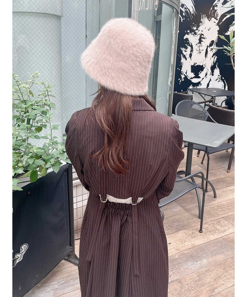 dazzlin（ダズリン）の「ファーバケットハット（ハット・レディース・ベージュ/オフホワイト・FREE）」の21枚目の写真