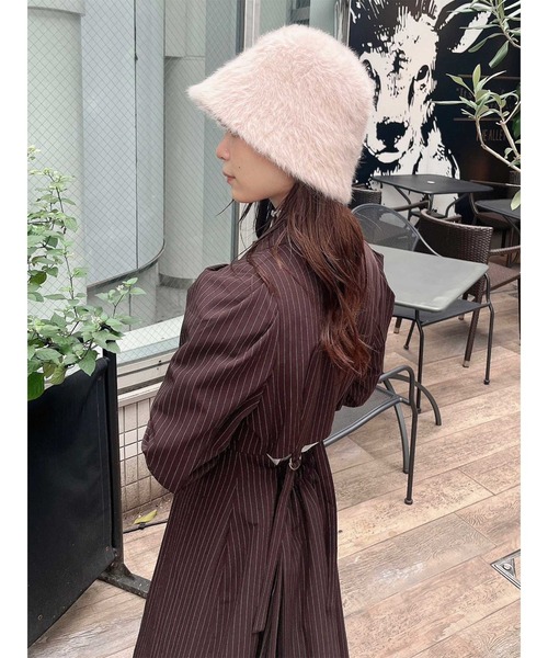 dazzlin（ダズリン）の「ファーバケットハット（ハット・レディース・ベージュ/オフホワイト・FREE）」の20枚目の写真