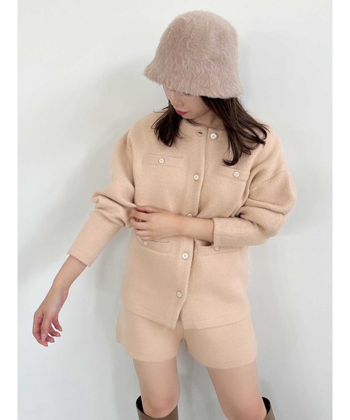 dazzlin（ダズリン）の「ファーバケットハット（ハット・レディース・ベージュ/オフホワイト・FREE）」の14枚目の写真