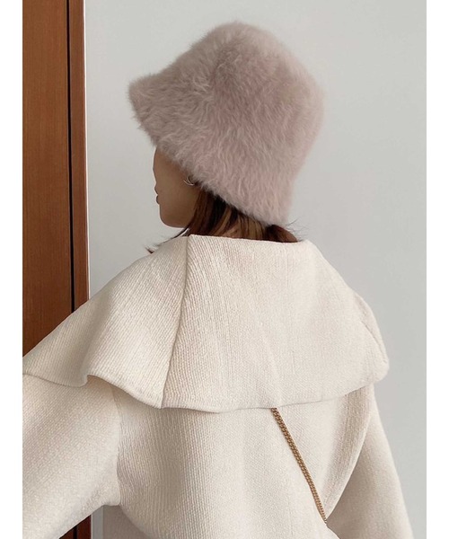 dazzlin（ダズリン）の「ファーバケットハット（ハット・レディース・ベージュ/オフホワイト・FREE）」の15枚目の写真