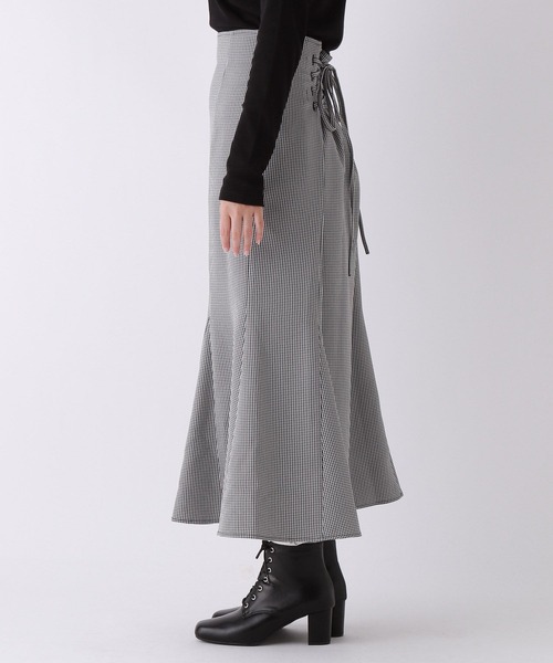 repipi armario（レピピ アルマリオ）の「バックレースアップマーメイドスカート（スカート・キッズ・チェック/ブラック/その他・SMALL/MEDIUM/LARGE）」の13枚目の写真