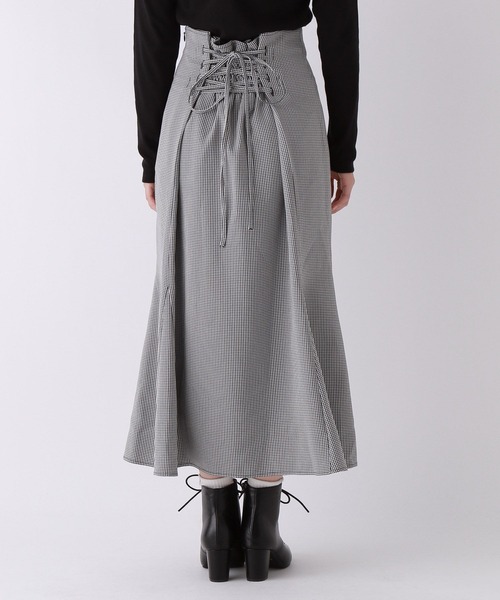 repipi armario（レピピ アルマリオ）の「バックレースアップマーメイドスカート（スカート・キッズ・チェック/ブラック/その他・SMALL/MEDIUM/LARGE）」の14枚目の写真