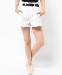 one after another NICE CLAUP | 【non-no9月号掲載 ナイスクラップ】ベルト付ハイウェストショートパンツ(その他パンツ)