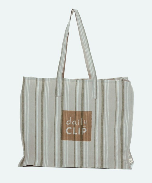 studio CLIP(スタディオクリップ)の「【daily CLIP】リネンBIGマルシェバッグ(エコバッグ/サブバッグ・レディース・その他1/レッド/ナチュラル/グリーン/ブルー/パープル・FREE)」の3枚目の写真