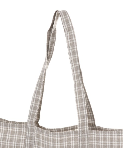 studio CLIP(スタディオクリップ)の「【daily CLIP】リネンBIGマルシェバッグ(エコバッグ/サブバッグ・レディース・その他1/レッド/ナチュラル/グリーン/ブルー/パープル・FREE)」の11枚目の写真