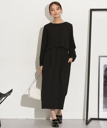 セットアップ見えドッキングワンピース
