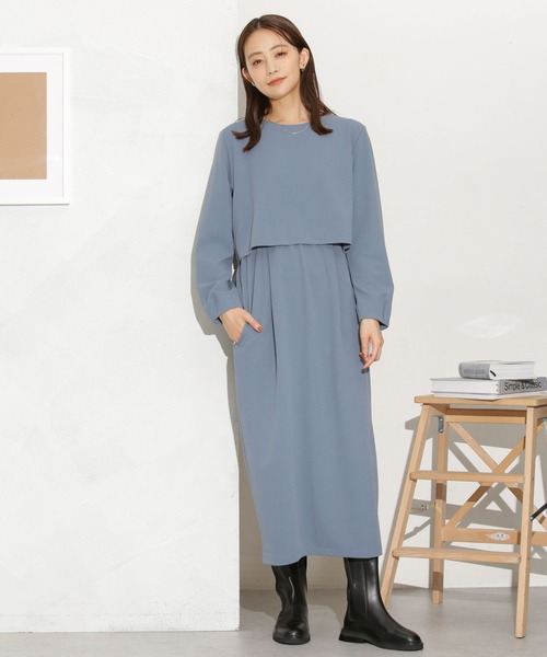 セール】セットアップ見えドッキングワンピース（ワンピース）｜NANO