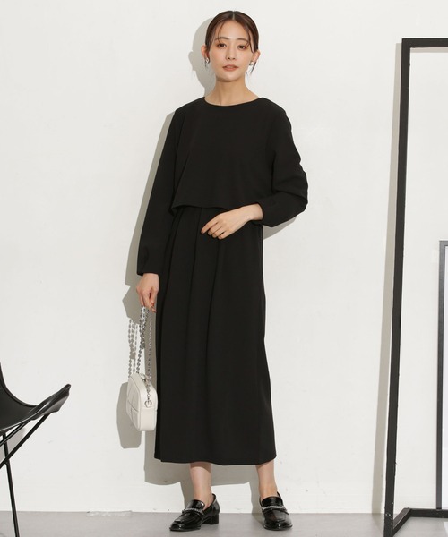 セール】セットアップ見えドッキングワンピース（ワンピース）｜NANO