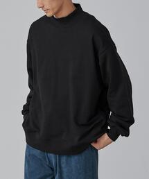 coen | ルーズシルエットモックネック裏毛スウェット(スウェット)