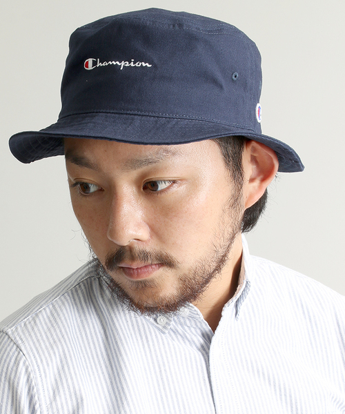 Champion（チャンピオン）の「∴WEGO/ Championバケットハット（ハット・メンズ・ホワイト/ブラック/ネイビー・FREE）」の5枚目の写真