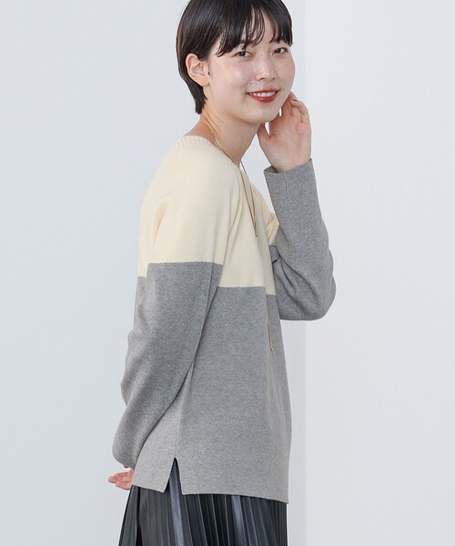 新品❤️CPG❤️プルオーバー BEAMS HEART / バイカラー 総針 ニットプルオーバー（ニット