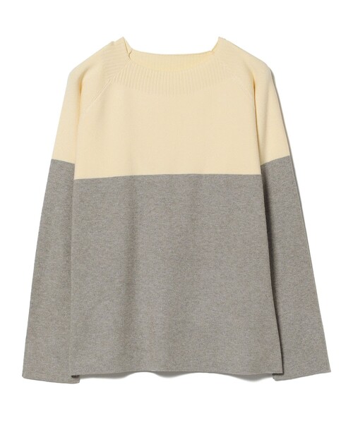 セール】BEAMS HEART / バイカラー 総針 ニットプルオーバー（ニット