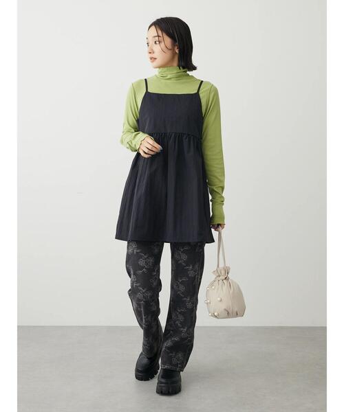 Green　Parks（グリーンパークス）の「・KOSSORECO パール巾着ショルダー（ショルダーバッグ・レディース・ライトベージュ/ライトカーキ/ブラック・FREE）」の9枚目の写真