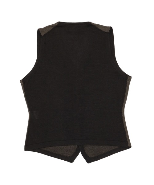 Pitta Re:)(ピッタリ)の「ブリティッシュ ニットベスト(ベスト・メンズ・ネイビー/ブラウン・L/XL/LL/M)」の3枚目の写真