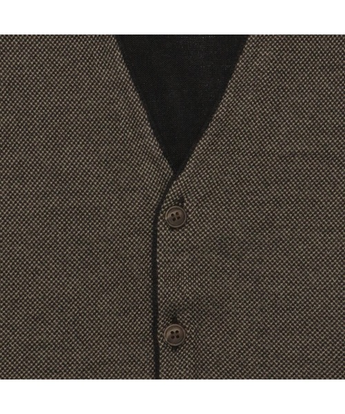 Pitta Re:)(ピッタリ)の「ブリティッシュ ニットベスト(ベスト・メンズ・ネイビー/ブラウン・L/XL/LL/M)」の4枚目の写真