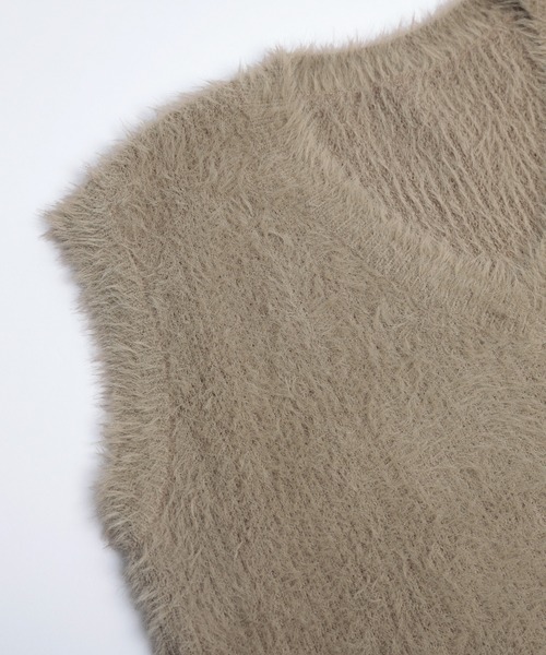 SUGAR BISKET（シュガービスケット）の「ファーニットベスト（ベスト・レディース・ブラウン/ホワイト/ブラック・フリー）」の17枚目の写真