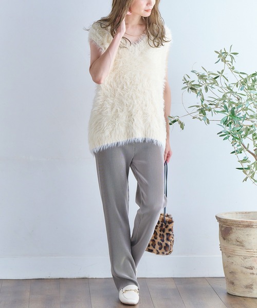 anown（アノン）の「フェザーシャギーニットベスト（ベスト）」 - WEAR