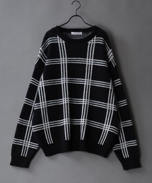 SITRY(Vg[)jacquard knitting crew neck sweater/WK[h jbg N[lbN Z[^[/jbg/A[KC/`FbN(jbg/Z[^[)