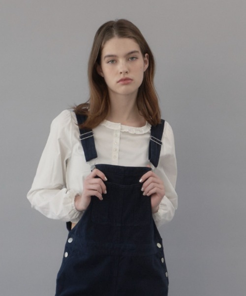 トップス GIUNON stretch frill blouse GIUNON（ジウノン）の「stretch frill blouse / ストレッチ