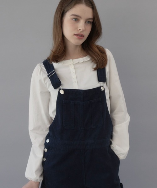 GIUNON（ジウノン）の「stretch frill blouse / ストレッチフリルブラウス（シャツ/ブラウス・レディース・ホワイト/ブラック・FREE）」の16枚目の写真