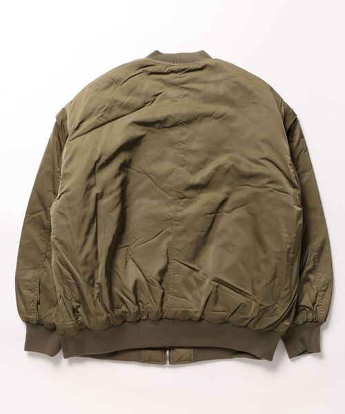 DISCOAT（ディスコート）の「【WEB限定】袖取り外しMA1（ミリタリージャケット・レディース・ブラック/アイボリー/カーキ・FREE）」の4枚目の写真