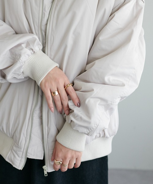 DISCOAT（ディスコート）の「【WEB限定】袖取り外しMA1（ミリタリージャケット・レディース・ブラック/アイボリー/カーキ・FREE）」の20枚目の写真