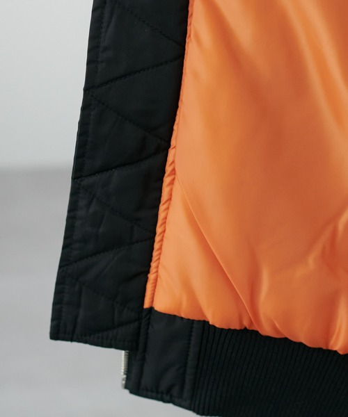 DISCOAT（ディスコート）の「【WEB限定】袖取り外しMA1（ミリタリージャケット・レディース・ブラック/アイボリー/カーキ・FREE）」の13枚目の写真