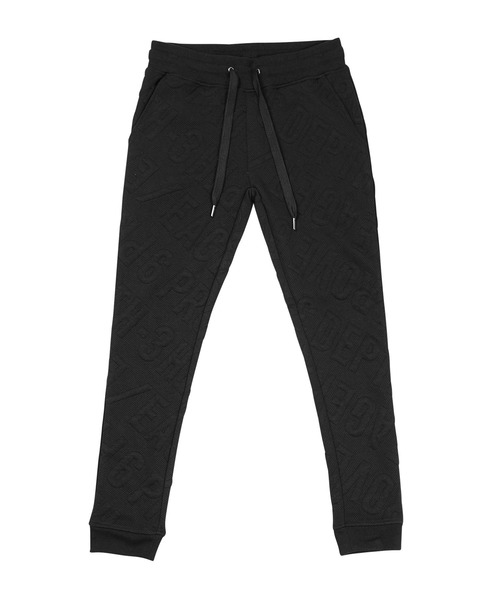 jiggys shop(ジギーズショップ)の「斜めロゴジャガードジョガーパンツ(その他パンツ・メンズ・チャコールグレー/ブラック・MEDIUM/LARGE/X-LARGE)」の3枚目の写真