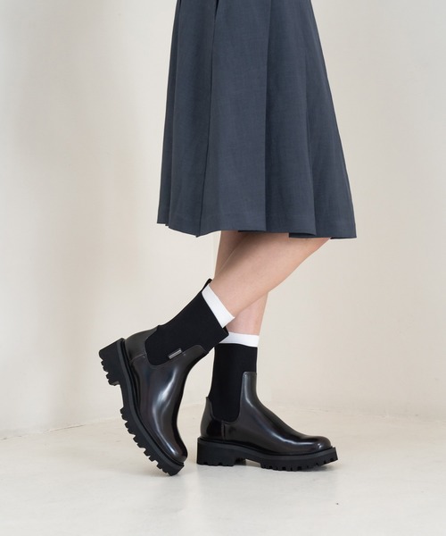 ニットソックス リッジッドソールチェルシーブーツ（ブーツ）｜CHARLES