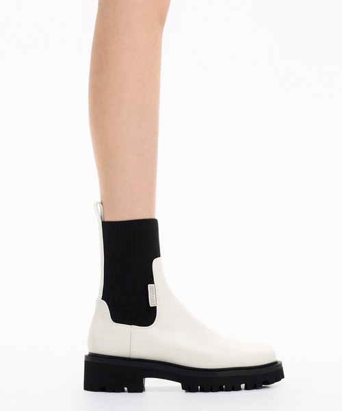 ニットソックス リッジッドソールチェルシーブーツ（ブーツ）｜CHARLES