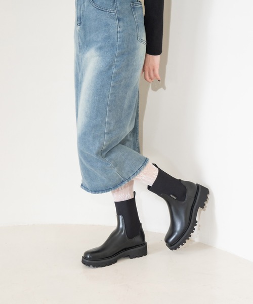 ニットソックス リッジッドソールチェルシーブーツ（ブーツ）｜CHARLES