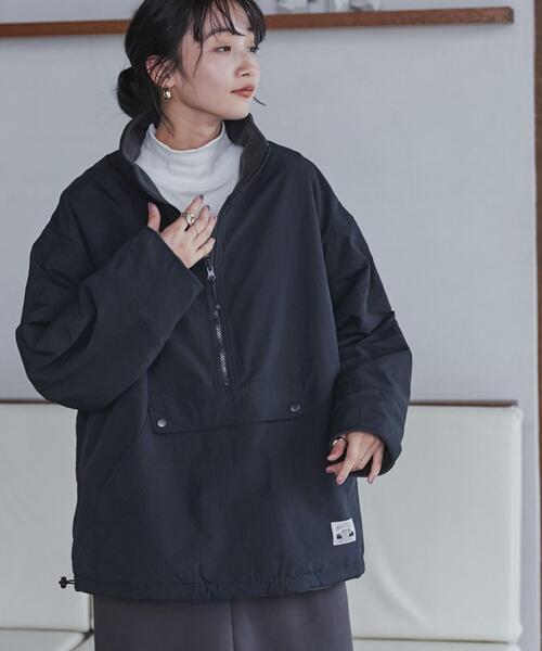 coen（コーエン）の「＜Parknik＞リバーシブルアノラック（WEB限定カラー）（ナイロンジャケット・レディース・ブラック/モカ/ナチュラル/ダークグリーン・FREE）」の18枚目の写真